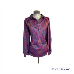 Vintage polyester blouse